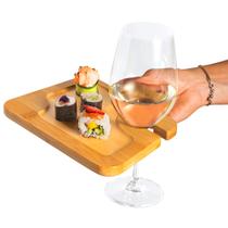 Tábua Para Aperitivos Individual com Suporte Para Copo TopGet