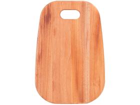 Tábua para Burguer de Madeira Retangular Tramontina Mogno Africano 34x23cm
