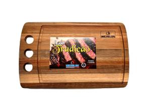 Tábua para Churrasco C/ Canaleta 37 x 22cm - Michelon Tábua para Churrasco C/ Canaleta 37 x 22cm - Michelon