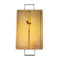 Tábua para Churrasco com Duas Alças Servir Carnes, Petiscos, Tábua de Frios, Mesa Posta Madefer Tábua para Churrasco com Duas Alças Servir Carnes, Petiscos, Tábua de Frios, Mesa Posta Madefer