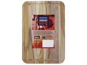 Tábua para Churrasco de Madeira Retangular Tramontina 34x23cm