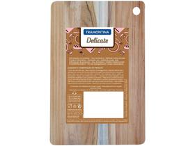 Tábua para Cortar e Servir de Madeira Retangular Tramontina Delicate