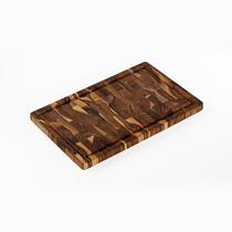 Tábua para Corte com Canaleta em Madeira Teca Invertida - Stolf