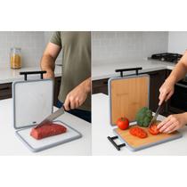 Tábua Para Corte De Bamboo Duo 44,5x30 cm Mor
