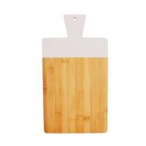 Tabua Para Corte Nature Candy Color Branca 15X26Cm Bambu