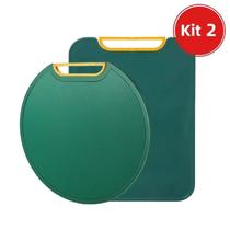 Tábua Para Corte Polietileno De Redondo Quadrado Antibacteriana para Carne Legumes Frutas 032