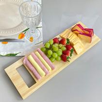 Tábua Para Frios e Servir Petisqueira Line Luxo Madeira Pinus