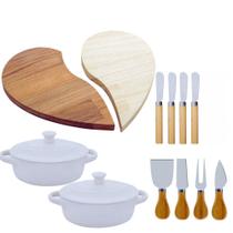 Tábua Para Frios, Queijos, Pates 12 Peças Coração - Wolff