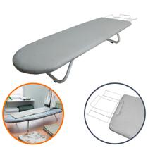 Tábua para Passar Roupa Tecido Metalizado de proteção térmica Passadeira de roupa pequena portátil p/ cama mesa bancada