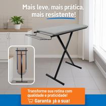 Tábua Para Passar Roupa Tecido Térmico Mesa Passadeira Com Suporte para Ferro Dobrável Itagold