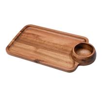 Tábua Para Petisco Em Acácia 4,5x4,3x16,5cm Kenya Tábua Para Petisco Em Acácia 4,5x4,3x16,5cm Kenya