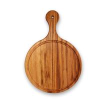 Tábua para Polenta Pizza Carne Multiuso Gourmet 30cm em Madeira Nobre