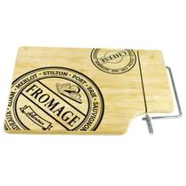 Tábua para queijo Cheese com cortador inox 35x24x1cm -Dynasty