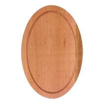Tábua para Servir Queijo e Frios em Madeira de Eucalipto Maciço - Oval com Óleo Mineral