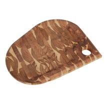 Tábua para Servir Tramontina Folíum em Madeira Teca Tábua para Servir Tramontina Folíum em Madeira Teca