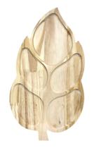 Tábua Pinus Aperitivo Petisqueira Folha 5/Div 40x22 cm - Atelie Arte Coisas