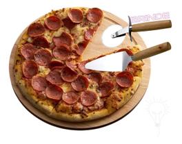 Tabua Pizza Forno A Lenha Pizzada 8 Divisões - Bambu - ARN