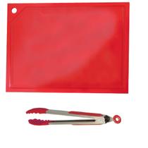 Tabua Polietileno E Pegador De Silicone Vermelhos 50 x 30cm