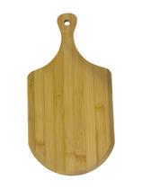 Tábua Ponta Redonda Para Corte Com Alça Bambu 38cm x 20cm