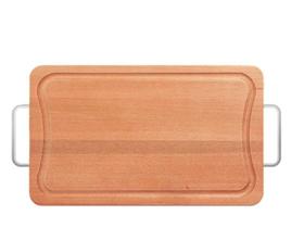 Tabua Prancha Para Churrasco Madeira 35X21cm Cabo Aluminio - STOLF