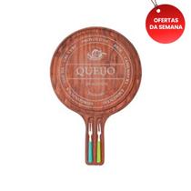 Tábua Premium de Madeira Rústica com Garfinhos para Frios e Queijos, Mesa Posta, Cozinha, Petiscos Tábua Premium de Madeira Rústica com Garfinhos para Frios e Queijos, Mesa Posta, Cozinha, Petiscos