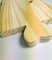 Tábua quadrada com alça de coração