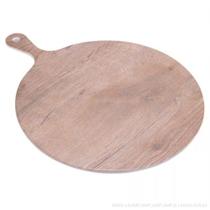Tabua Redonda Melanina Estampa Madeira 31,5Cm 20522 Wolff