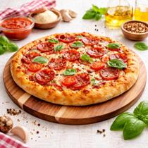 Tábua Redonda Multiuso em Madeira Teca 35cm para Pizza Churrasco e Petiscos Tábua Redonda Multiuso em Madeira Teca 35cm para Pizza Churrasco e Petiscos