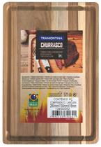 Tábua Retangular em Madeira com Acabamento Natural Tramontina