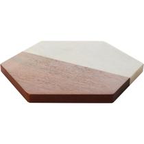 Tábua Urban Libbey 2x25x29cm Marmore Branco para Servir na Mesa Posta e Cozinha Tábua Urban Libbey 2x25x29cm Marmore Branco para Servir na Mesa Posta e Cozinha