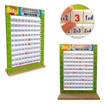 Tabuada Giratória Matemática Brinquedos Educativos Pedagógico Escolar Simque 7 anos