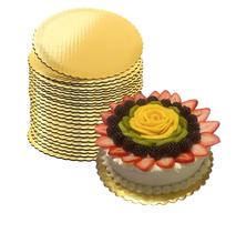 Tábuas de bolo Yyaaloa Golden Round 30 cm, papelão resistente, 25 unidades Tábuas de bolo Yyaaloa Golden Round 30 cm, papelão resistente, 25 unidades