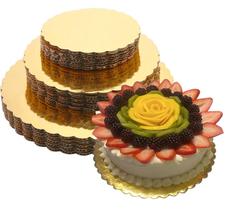 Tábuas de bolo Yyaaloa Golden Round 8/10/12 polegadas (30 unidades)