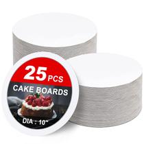 Tábuas de bolo ZENOWICK, pacote com 25 cm de papelão branco redondo