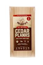 Tábuas de cedro Mr. Bar-B-Q 30x14 cm, pacote com 2, marrom Tábuas de cedro Mr. Bar-B-Q 30x14 cm, pacote com 2, marrom