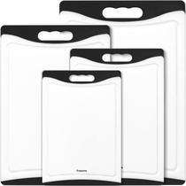 Tábuas de corte Empune Plastic Kitchen com Juice Grooves Set 4