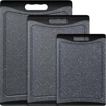 Tábuas de corte Empune Plastic Kitchen Set 3 Dark Grey