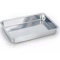 Tabuleiro assadeira 4,1 Litros alumínio 34x23 cm bolo torta forno multiuso forma