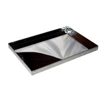 Tabuleiro Assadeira Bandeja e Forma em Aço Inox 26x48cm