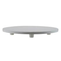 Tabuleiro Branco - Redondo - 40cm - 1 unidade - Picinini - Rizzo Tabuleiro Branco - Redondo - 40cm - 1 unidade - Picinini - Rizzo