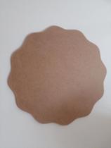 Tabuleiro cru Para Bolo 45 Cm margarida mdf 6mm xalu