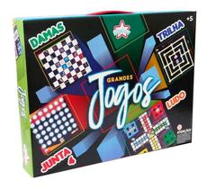 Tabuleiro Dama Ludo Trilha Junta 4 Grandes Jogos Bigstar 4x1