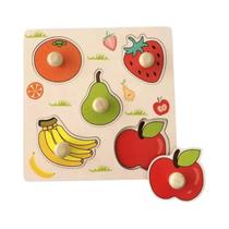 Tabuleiro De Arranhar Montessori Para Bebês, Quebra-Cabeça Cognitivo De Frutas Educacional Para