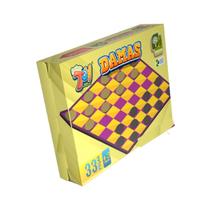 Tabuleiro de Damas Em MDF +3 Anos 33 Peças Paper Toy Tabuleiro de Damas Em MDF +3 Anos 33 Peças Paper Toy