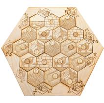 Tabuleiro de madeira compatível com Settlers of Catan 4-6 jogadores