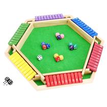 Tabuleiro de madeira Shut The Box Game Guiqulai para 6 jogadores