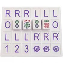 Tabuleiro de prática de Mahjong Eccentfit, treinador 3D com 24 espaços Tabuleiro de prática de Mahjong Eccentfit, treinador 3D com 24 espaços