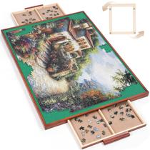 Tabuleiro de quebra-cabeça ITEFDTUTNE giratório com gavetas 30x21cm para 1000 unidades