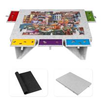 Tabuleiro de Quebra-Cabeça Tektalk de Feltro 90x62 cm com 5 Gavetas Coloridas Tabuleiro de Quebra-Cabeça Tektalk de Feltro 90x62 cm com 5 Gavetas Coloridas
