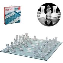 Tabuleiro De Xadrez De Vidro Super Luxo Jogo 25 X 25 Cm Tabuleiro De Xadrez De Vidro Super Luxo Jogo 25 X 25 Cm